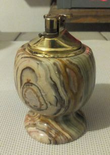 Briquet de table gaz - onyx véritable 