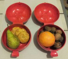Lot de deux boîtes "goûter" vintage - Tupperware