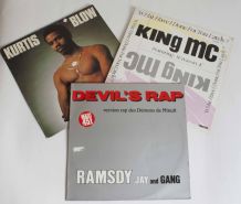 lot vinyles Ramsdy jay and gang, King MC, Kurtis Blow