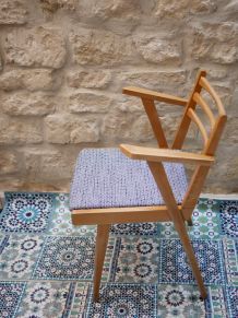 Fauteuil bridge vintage scandinave