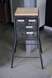 Meuble industriel station service