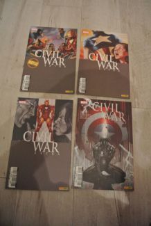 LOT BD CIVIL WAR EXTRA de 1 à 4 (PANINI COMICS) juin à décembre 2007