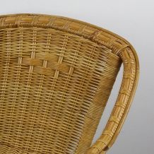 Fauteuil en rotin et osier tressé pour enfant