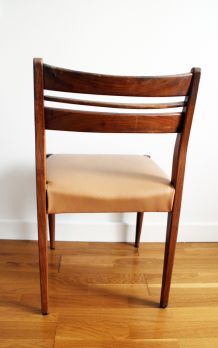 Chaise scandinave en teck vintage années 60