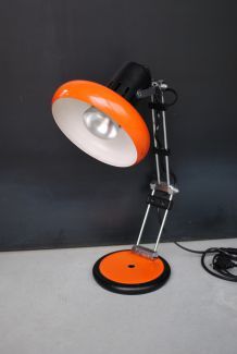 Lampe bureau orange vintage