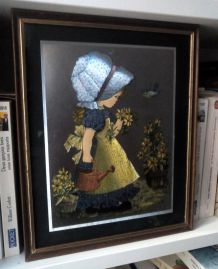 Cadre Sarah Kay - vintage années 80