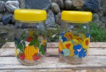 Lot de 2 pots en verre "Le Parfait" - Collection fruits 