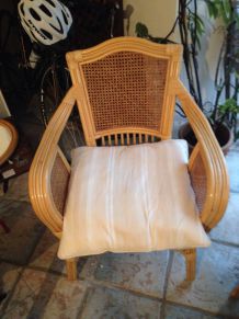 Paire de fauteuil en rotin 
