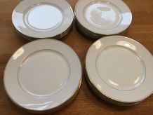 Lot 12 assiettes plates HAVILAND Limoges