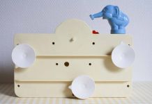 tableau d'éveil vintage pour le bain