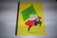 rare livre LE ROI BABAR dédicacer page de garde dos tissu 