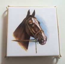 dessous de table en faïence - vintage