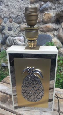 pied de lampe - ananas - rétro 