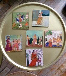Ensemble 6 Sous verres Hindou