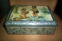 ANCIENNE BOITE METAL ILLUSTRATION DE GERMAINE bOURET 
