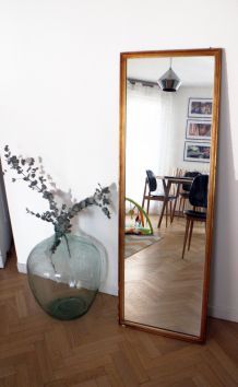 Très Grand miroir ancien doré années 60/70 vintage