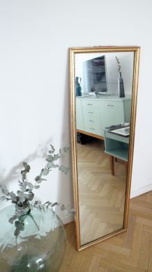 Grand miroir ancien à dorures années 60/70 vintage