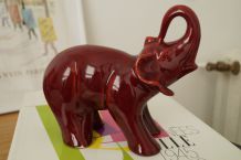 Eléphant en céramique années 50