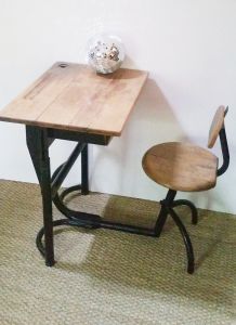 Bureau vintage évolutif pour enfant