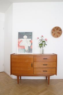 Enfilade vintage scandinave années 60 pieds compas 