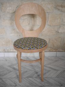 Chaise Baumann Mouette rénovée en wax