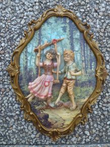 Mur Art 3-dimensional style victorien -1950