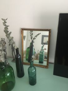 Miroir vintage doré 70's