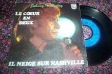 45 tours de johnny hallyday le coeur en deux 