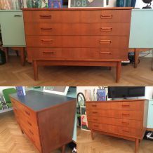 Commode enfilade vintage scandinave ou meuble sous vasque