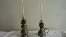 Lot de 2 lampes à pétrole 
