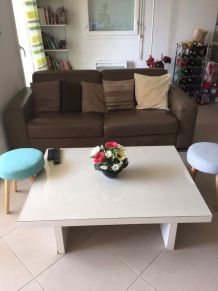 Canapé cuir 3 places