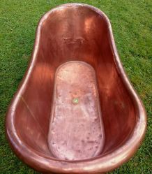 Baignoire en cuivre