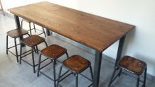 Table à manger industrielle