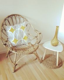 fauteuil  rotin