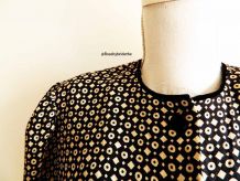 Chemisier en soie manches gigots vintage 80's