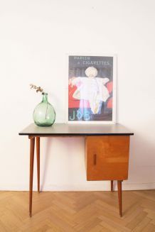 Bureau vintage scandinave pieds compas 70's