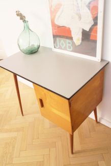 Bureau vintage scandinave pieds compas 70's