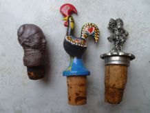 lot  de  3  anciens  bouchons