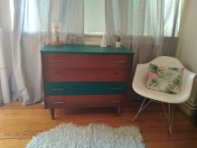 Commode vintage scandinave bois-vert