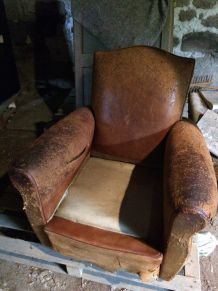 Fauteuil club à rénover années 50