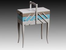 Travailleuse couture, boite à ouvrage