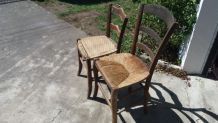 Lot  4 chaises bistrot