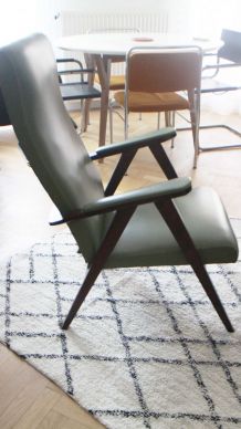 Paire de fauteuils scandinave vintage 1950's