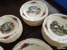 service porcelaine OBERNAI vaisselle alsacien 43 pieces