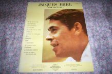 ancien album partitions musicales jacques Brel 