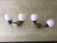 2 appliques murales  années 50