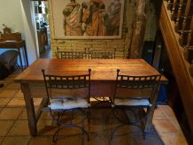 VENDS TABLE DE FERME EN CHENE MASSIF 