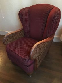 2 bergères /fauteuils cannés