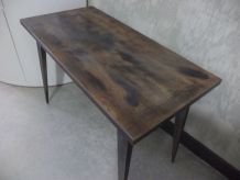 Petite table basse de salon vintage industriel