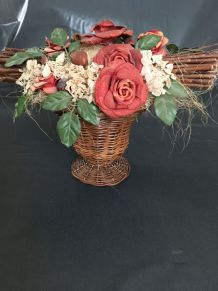 Bouquet de fleurs et végétaux séchés